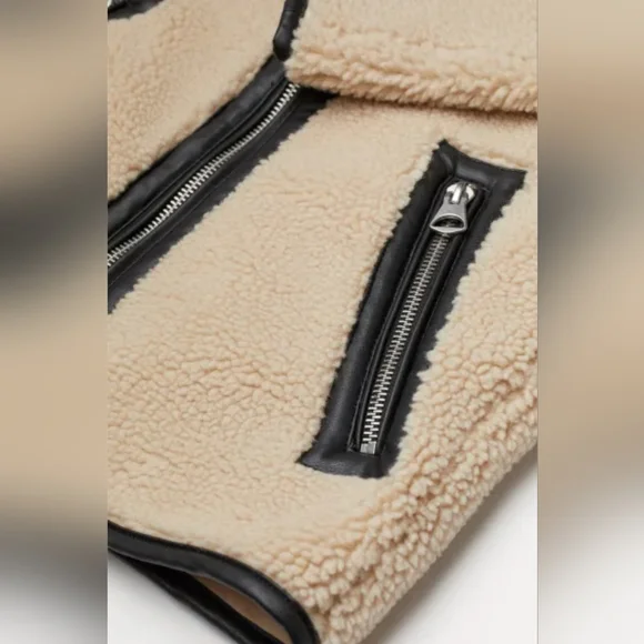 H&M Faux Shearling Jacket - Picture 3 of 7